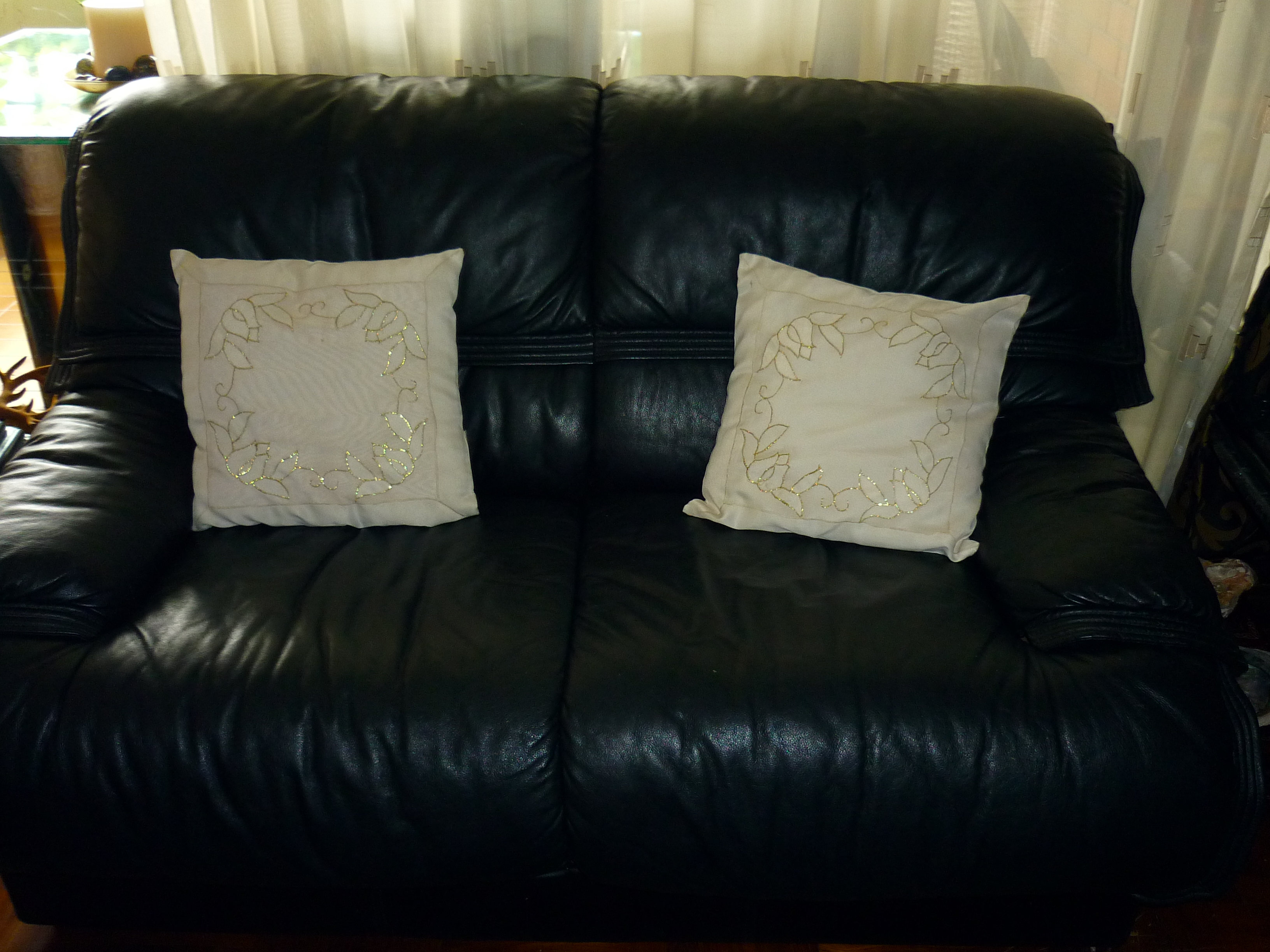 Double seat sofa - full leather
